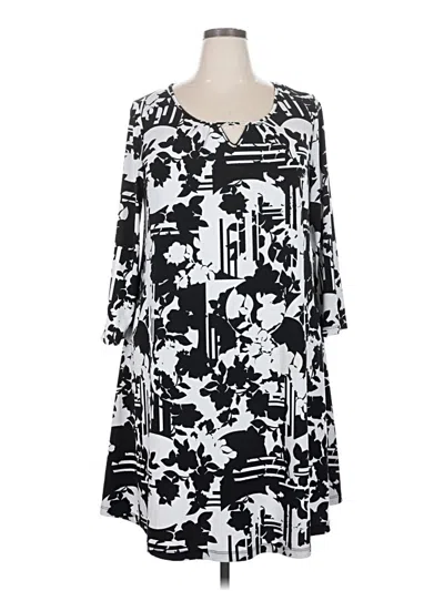 Pre-owned Kaari Blue Casual Dress In Black
