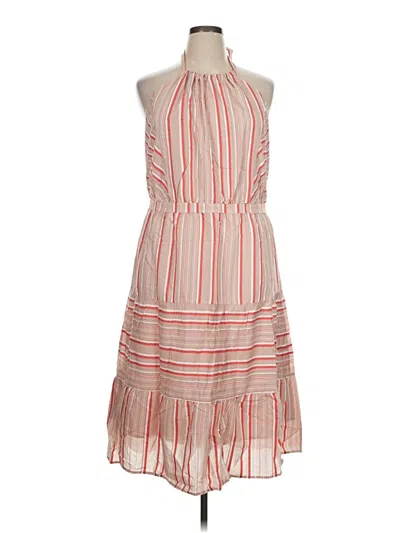 Pre-owned Kaari Blue Casual Dress In Orange
