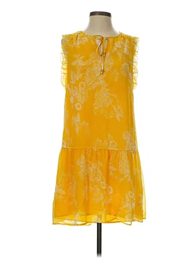 Pre-owned Kaari Blue Casual Dress In Yellow