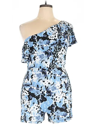 Pre-owned Kaari Blue Romper In Blue