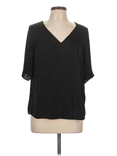 Pre-owned Kaari Blue Short Sleeve Blouse In Black