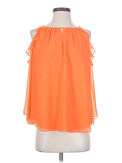 Pre-owned Kaari Blue Sleeveless Blouse In Orange
