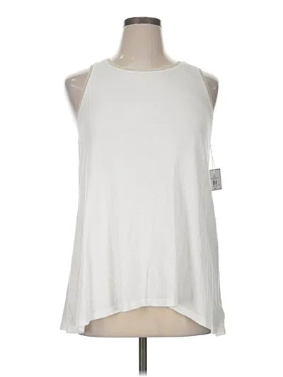 Pre-owned Kaari Blue Sleeveless Top White Halter Neckline Tops