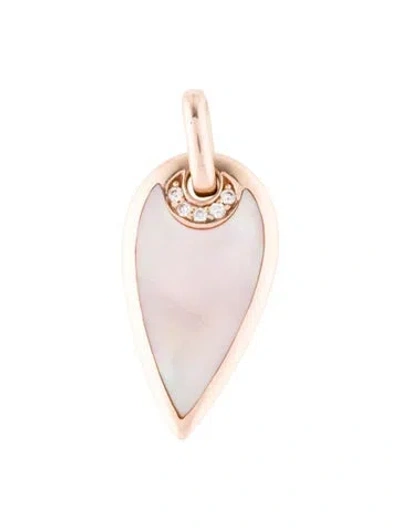Pre-owned Kabana Mother Of Pearl & Diamond Pendant In Multi
