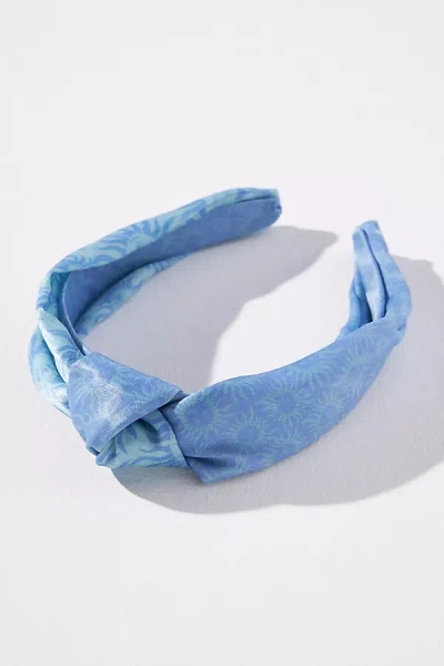 Kachel Everly Knot Headband In Blue
