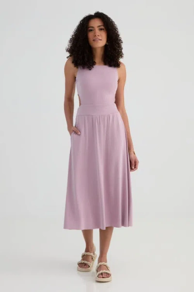 Kada The Cupro Cut Away Dress In Pink
