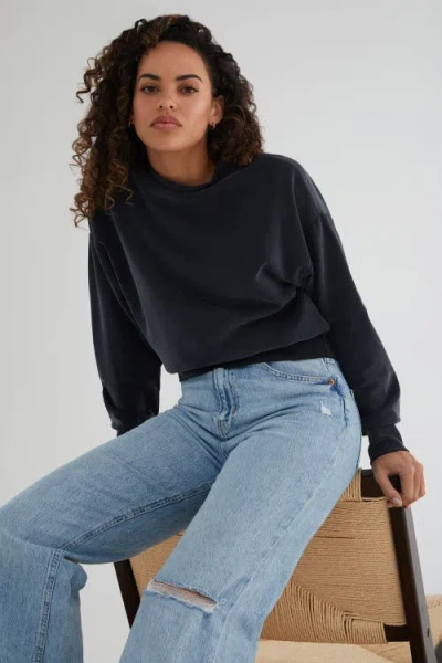 Kada The Cupro Power Pullover Sweatshirt In Black