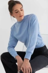 Kada The Cupro Power Pullover Sweatshirt In Blue