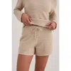 Kada The Open Knit Short In Neutral