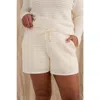 Kada The Open Knit Short In White