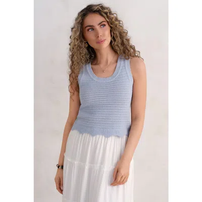 Kada The Open Knit Tank In Multi