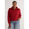 Kada The Wide Collar Sweater In Red