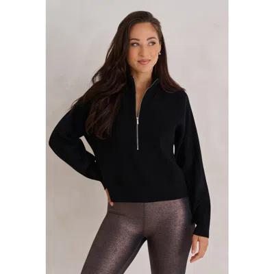 Kada The Woodland Waffle Half Zip In Black