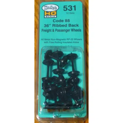 Kadee 36 In. Ribbed Back Freight & Passenger Wheels