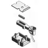 Kadee No. O Metal Knuckle Coupler With Plastic Draft Gear Box