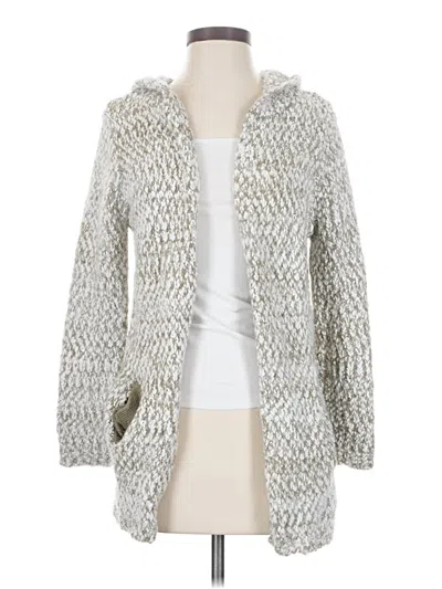 Pre-owned Kadence Cardigan Sweater In Silver
