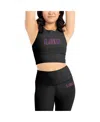 Kadi Brand Women's 2-pack Black Lsu Tigers Buttery Soft Midi Bra Leggings Set In Black