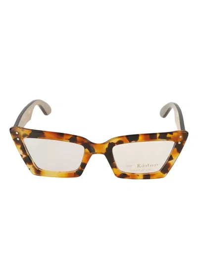 Kador Alexa Geometric-frame Glasses In Brown