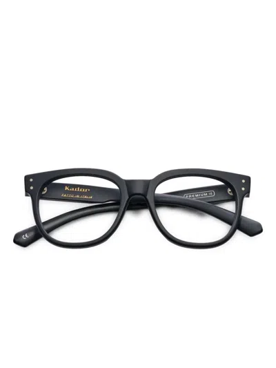 Kador Geometric-frame Glasses In Black
