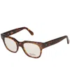 Kador Hampton Square-frame Glasses In Brown