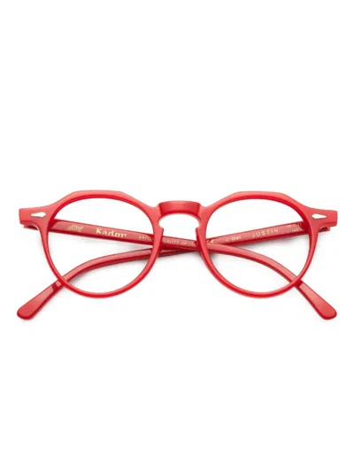 Kador Justin Glasses In Red