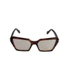 Kador Kamila Geometric-frame Glasses In Brown