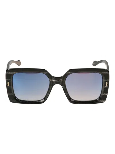Kador Kate Glamour Square-frame Sunglasses In Black