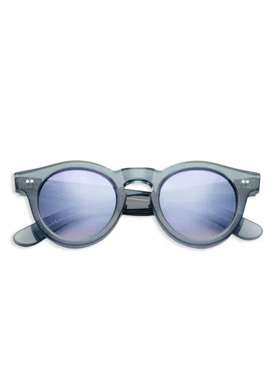 Kador Mondo Round-frame Sunglasses In Blue