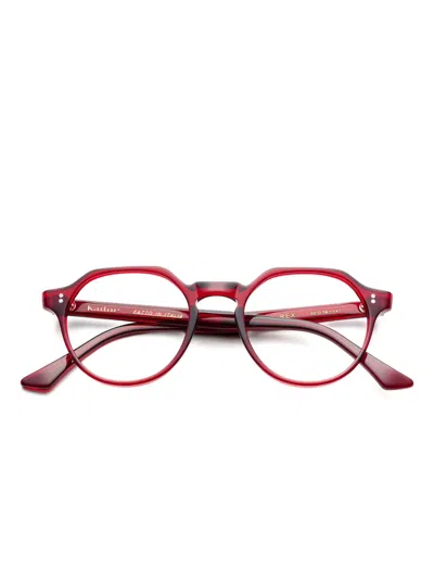 Kador Octagonal-frame Glasses In Red