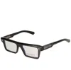 Kador Pemium 3 Rectangle-frame Glasses In Black