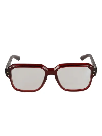 Kador Premium 6 Square-frame Glasses In Red