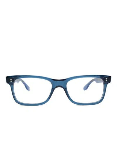 Kador Rectangle-frame Glasses In Blue