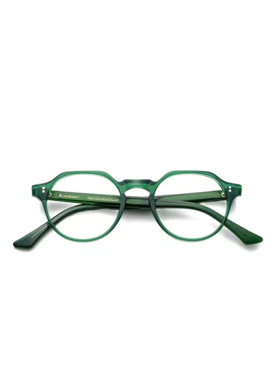 Kador Rex Geometric-frame Glasses In Green