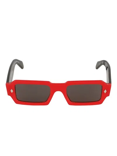 Kador Rock Star Geometric-frame Sunglasses In Red