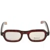 Kador Roky Rectangle-frame Glasses In Brown