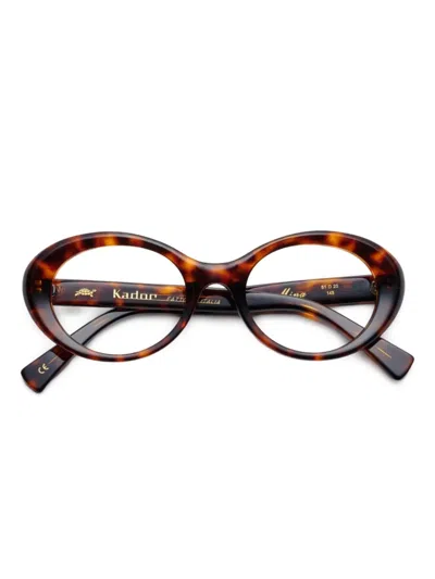 Kador Round-frame Glasses In Multi