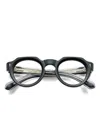 Kador Spike Round-frame Glasses In Black