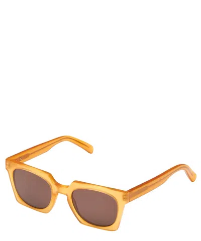 Kador Geometric-frame Sunglasses In Orange