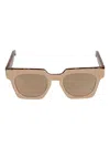 Kador Tanya Tortoiseshell Square Sunglasses In Brown