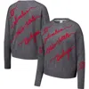 Kadyluxe Gray Ohio State Buckeyes Love Note Embroidered Sweater In Gray