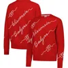 Kadyluxe Red Wisconsin Badgers Love Note Embroidered Pullover Sweater In Red