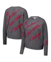 Kadyluxe Gray Ohio State Buckeyes Love Note Embroidered Sweater In Gray