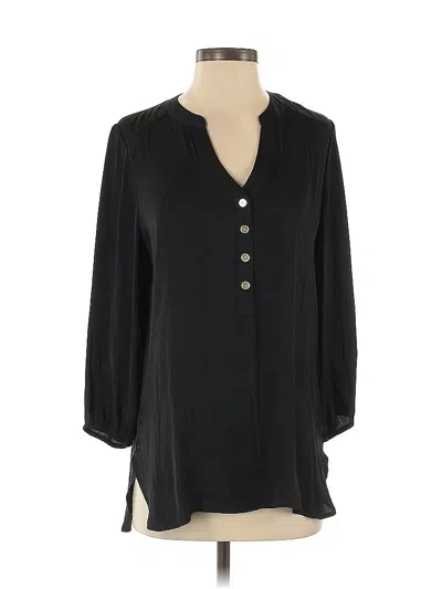 Pre-owned Kaeli Smith 3/4 Sleeve Blouse In Black