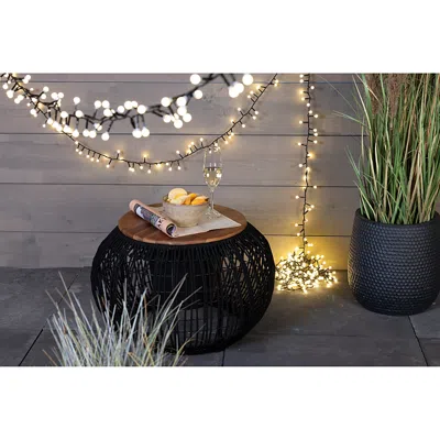 Kaemingk 36' Warm White Led Cherry Light Strand In Black