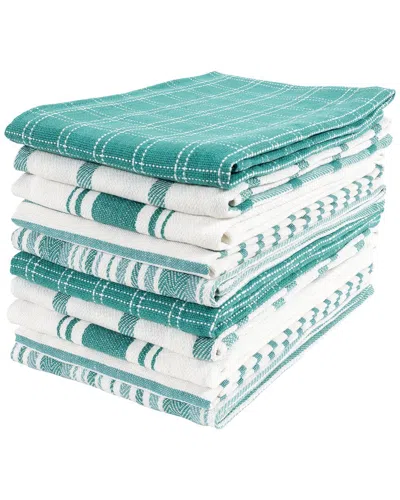 Kaf Home Assorted Flat Kitchen Towels Set Of 10 In Multi