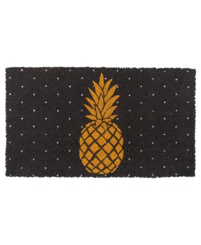Kaf Home Coir Doormat, Pineapple In Beige
