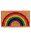 Kaf Home Coir Doormat, Rainbow In Beige