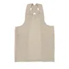 Kaf Home Firenze Stone Washed Linen Smock Apron In Neutral