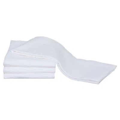 Kaf Home Flour Sack Towel Set Of 4, White