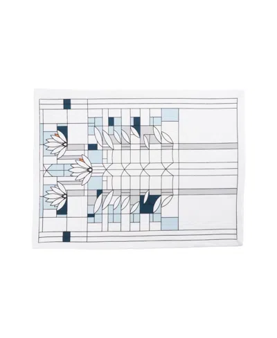 Kaf Home Frank Lloyd Wright Printed Placemats, Set Of 4 In Water Lilies